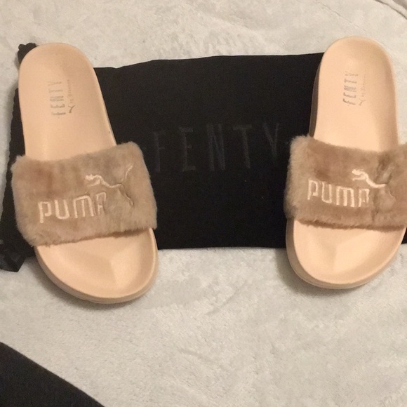 Shoes - Pink Fenty Puma Slides